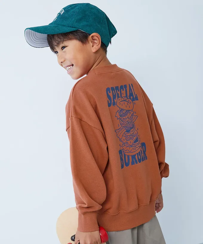 日本 devirock - 熱銷定番 印花縮口長袖上衣-MERCED-灰黑