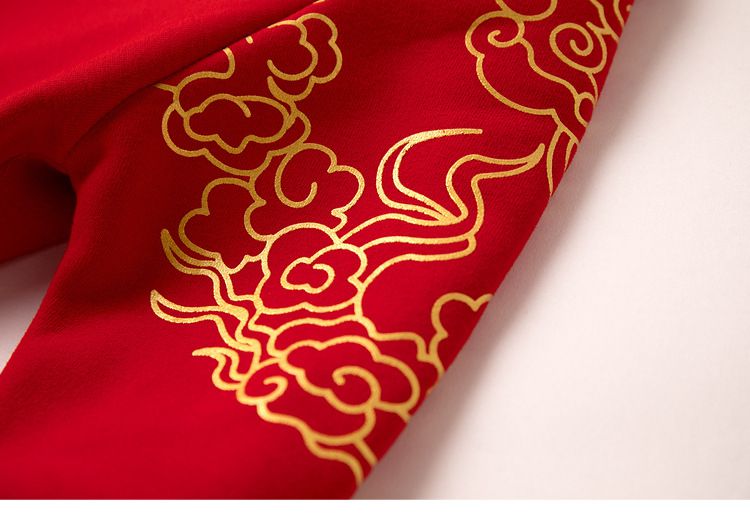 加絨喜氣洋洋連身裙-平安結