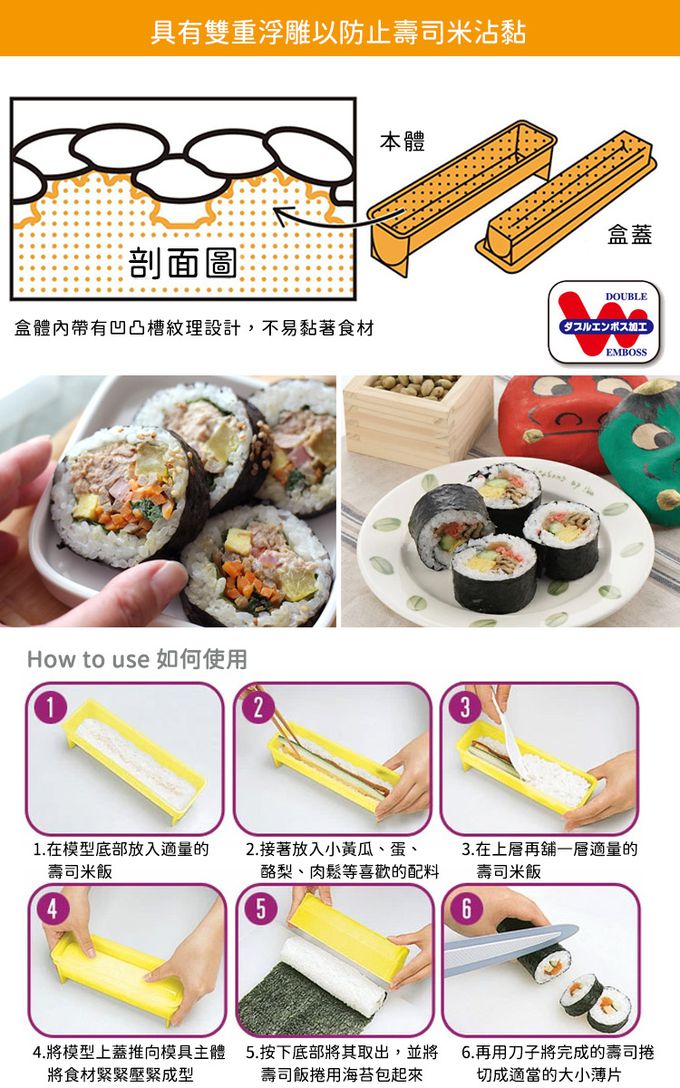 AKEBONO 曙產業 - 日本製 壽司製作模型超值三入組