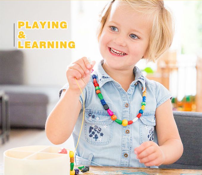 荷蘭 New Classic Toys - 木製DIY串珠盒