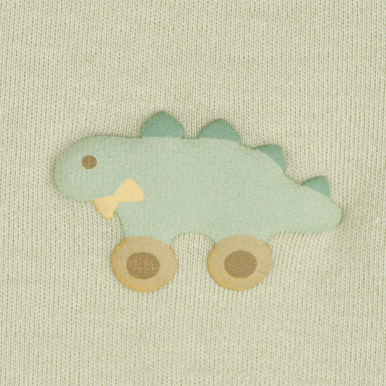 akachan honpo - 長袖兔裝-動物造型屁屁-綠色