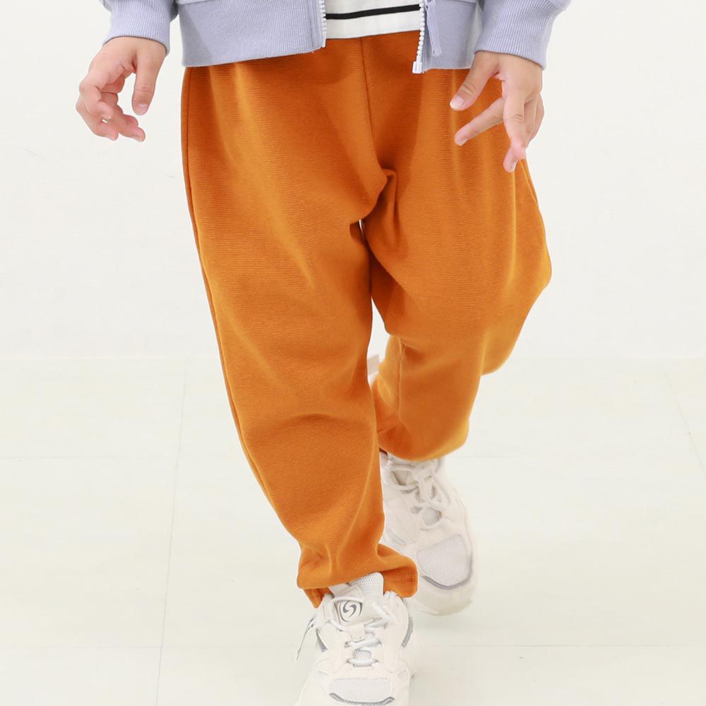 日本 devirock - 熱銷定番 超彈力寬鬆廓型長褲-亮橘