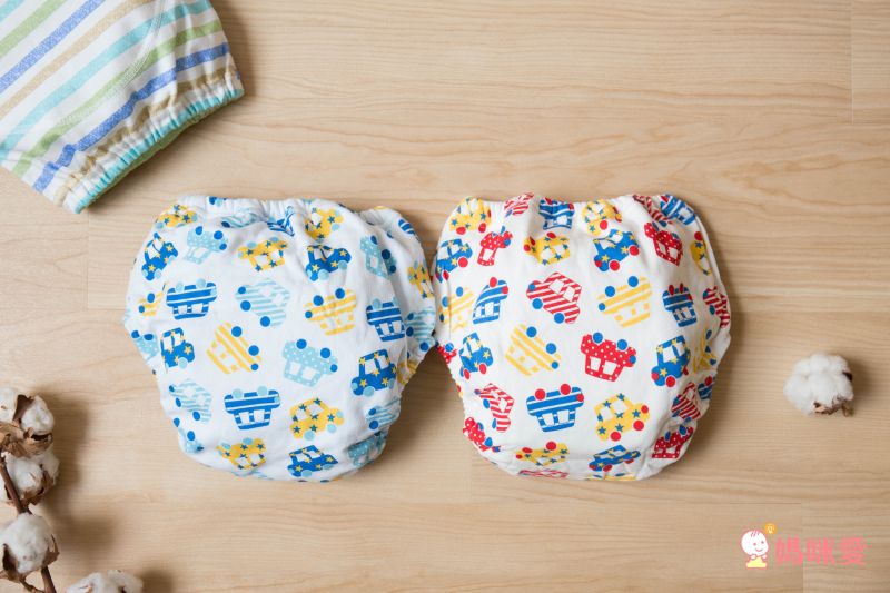 日本 Chuckle Baby - 四層學習褲(兩件組)-瓢蟲-粉-分離式