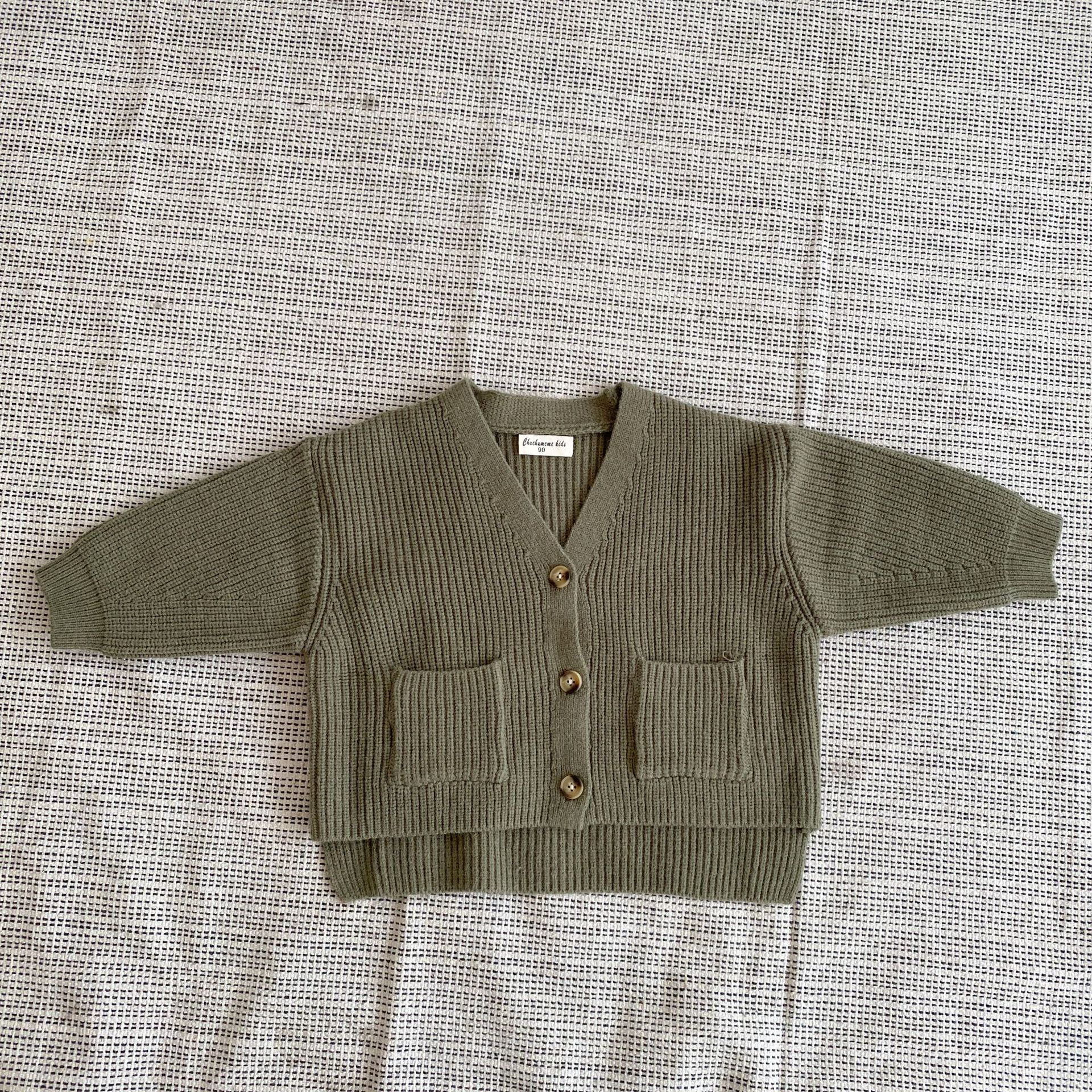 好搭配V領針織外套-摩卡咖色