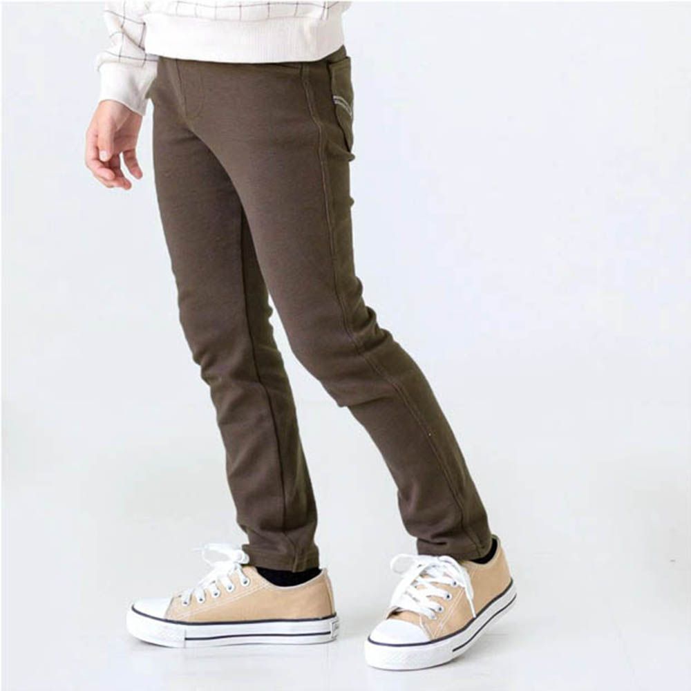 EDWIN聯名 超彈性伸縮長褲-摩卡棕