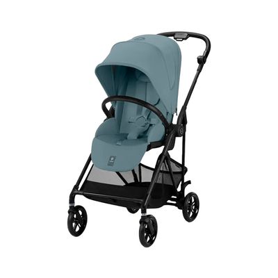 德國 Cybex - Melio 雙向嬰兒推車(含新生兒座墊組)-超輕量碳纖維  2025日本限定款-岩灰藍