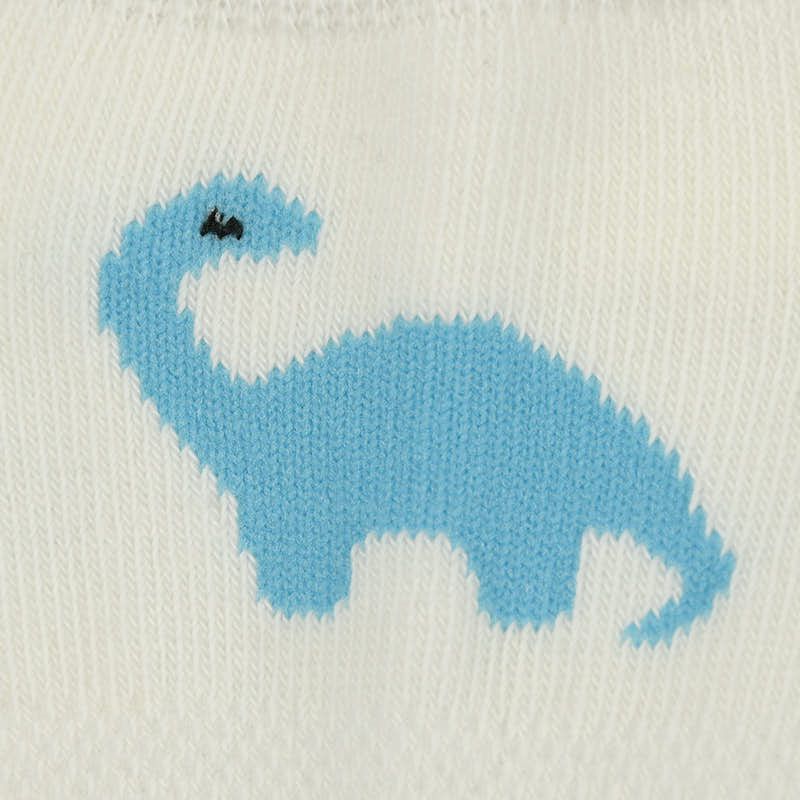 akachan honpo - 踝襪3雙組-恐龍-藍色