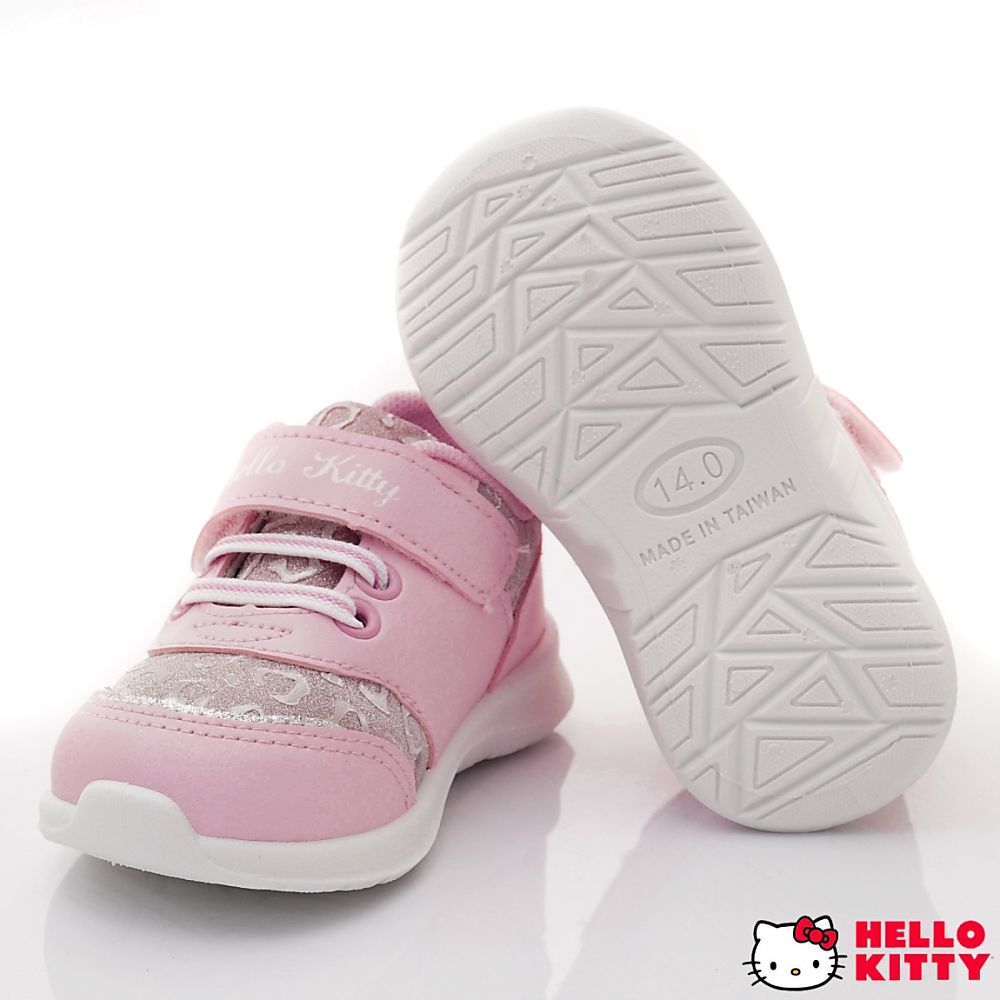 HELLO KITTY-台灣製亮粉休閒運動款-723210粉(小童段)-運動鞋-粉