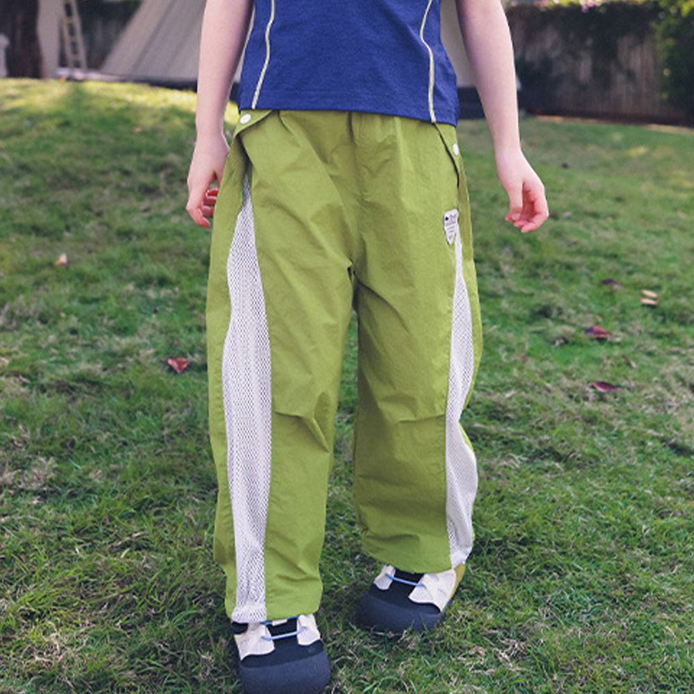 百搭休閒長褲/防蚊褲-透氣網眼-清新綠