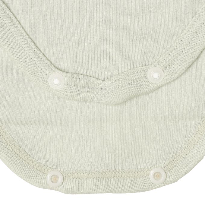 akachan honpo - 短袖有機包屁衣2件組-套頭式-綠色