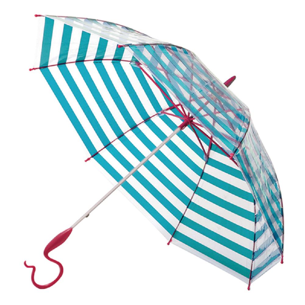 日本Caetla - Evereon可替換式環保輕量傘-時尚條紋-藍