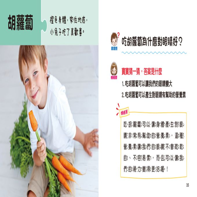 寶寶好奇問媽媽：營養的蔬菜水果(附QRcode)