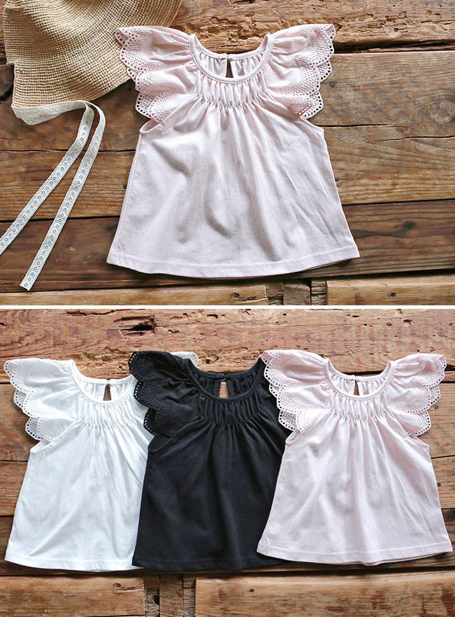 韓國 PuellaFLO - (剩7號)花瓣立體袖上衣-粉紅