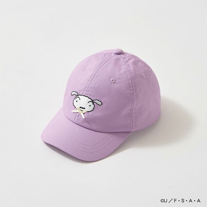 日本 Lycee mine - 聯名款 卡通人物小白刺繡鴨舌帽-白 (54cm)