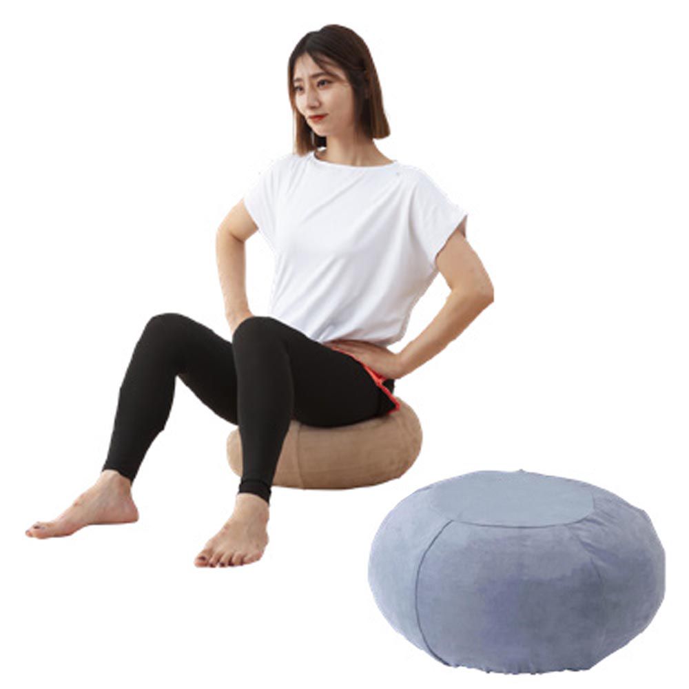 日本小泉 - FITPOP多功能運動塑身瑜伽球/坐墊/桌子-灰藍 (Φ43×25㎝)