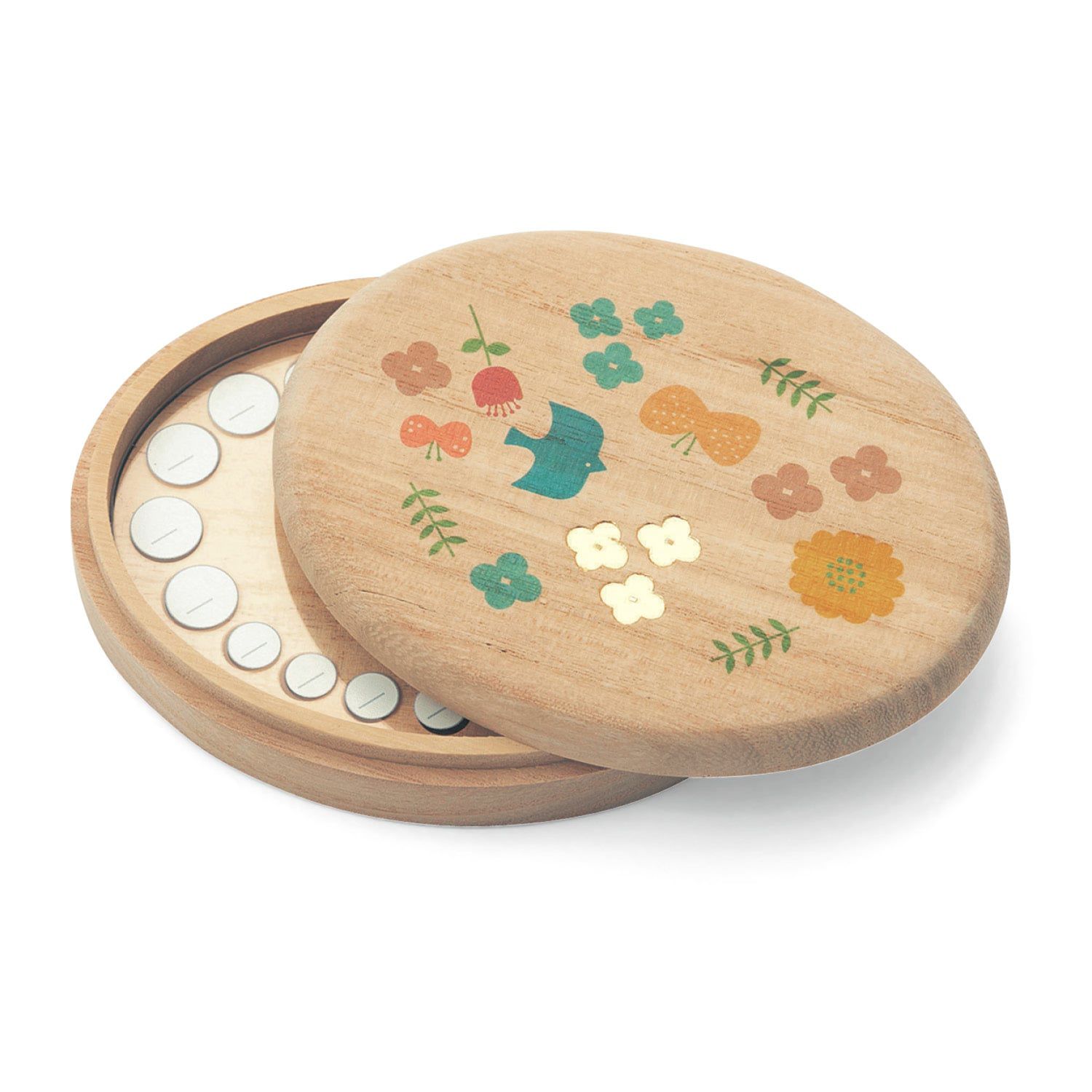 日本千趣會 - 聯名款 日本製桐木乳齒收納盒-美好花園 (11x9x2.3cm)