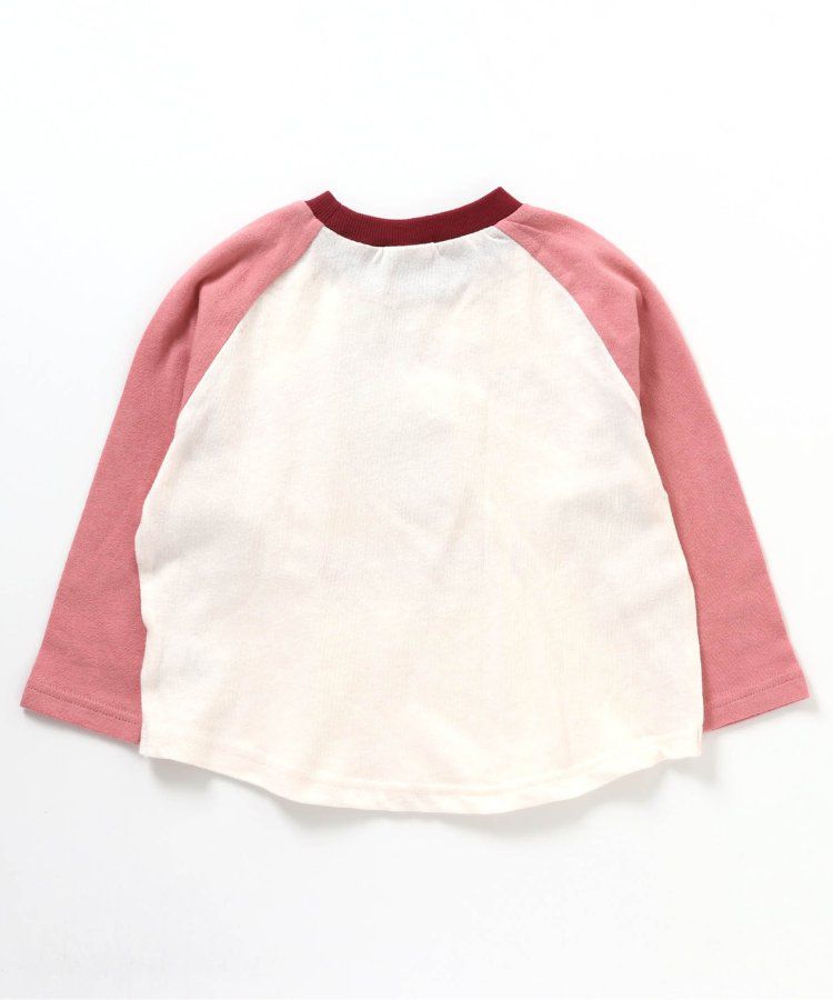 日本 BREEZE - 刺繡徽章撞色長袖上衣-熊貓-炭黑