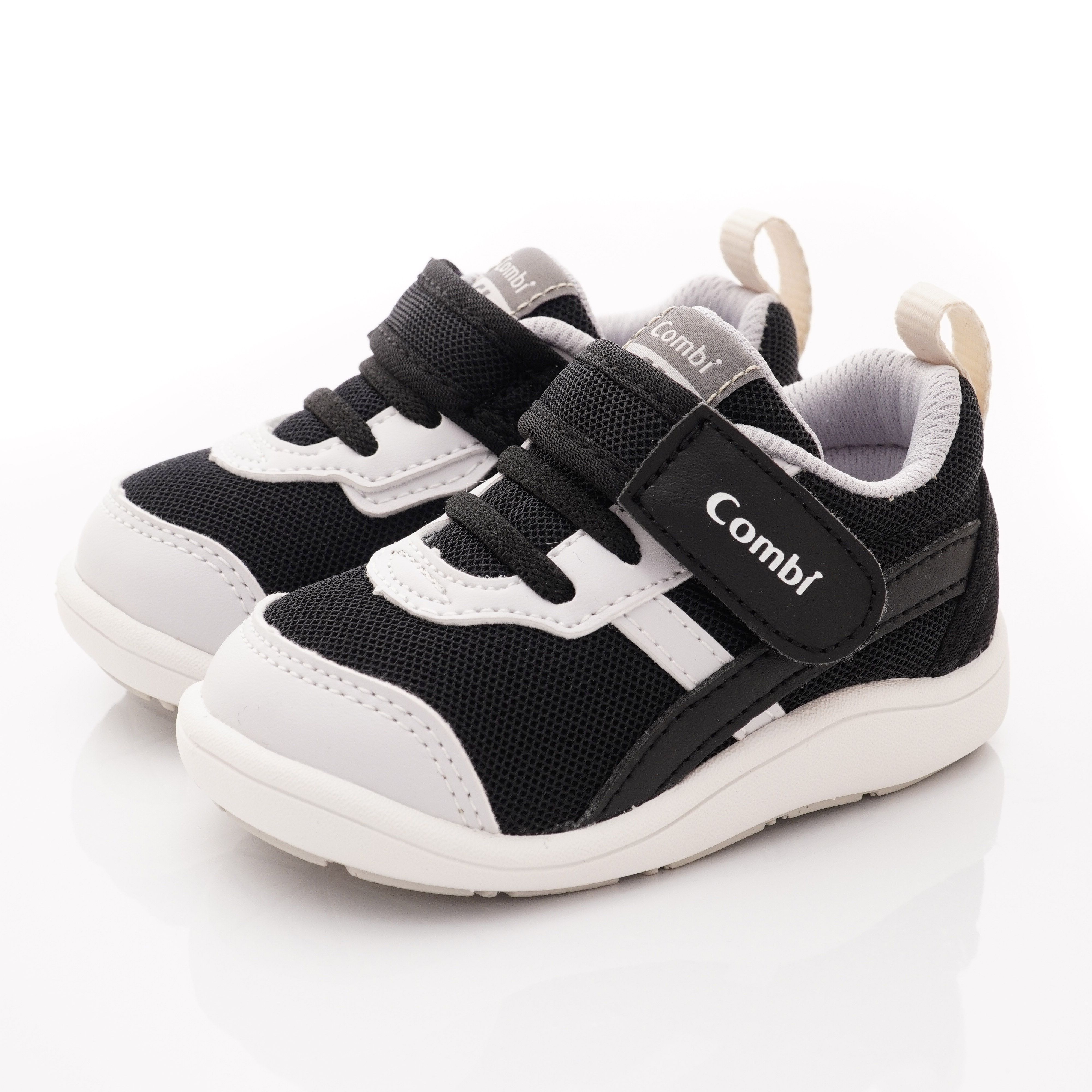 日本 Combi - 學步鞋/機能童鞋-NICEWALK 醫學級成長機能鞋(寶寶段)-黑