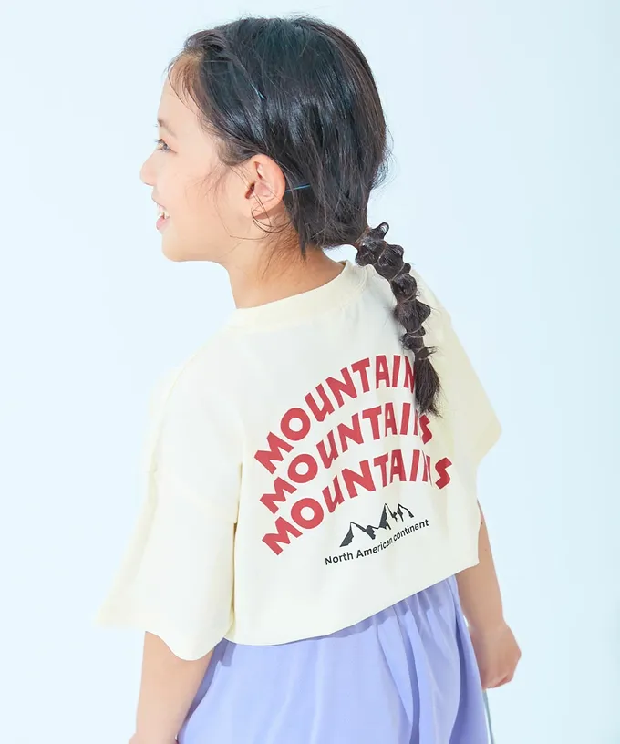 日本 devirock - 涼感速乾網眼 廓形短袖T恤-背後logo-冰河藍