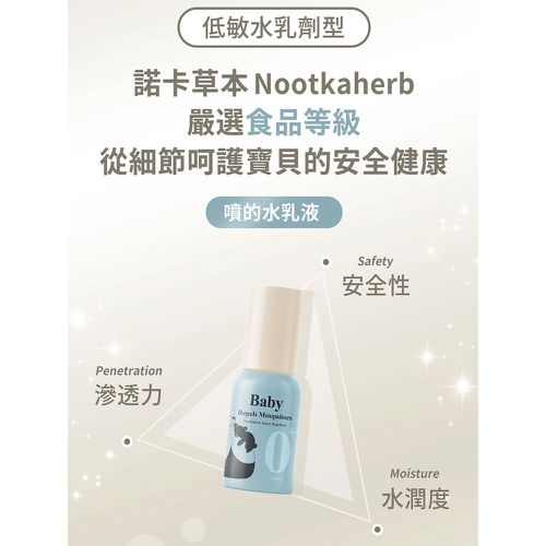 諾卡草本嬰兒防蚊蟲噴霧 60ml (防蚊液/100%食品級)-60ml