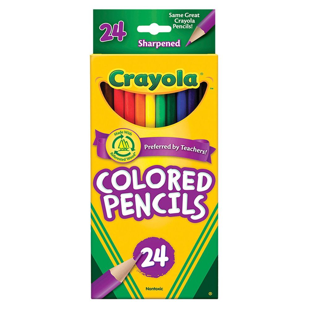 Crayola繪兒樂 - 彩色鉛筆長款24色