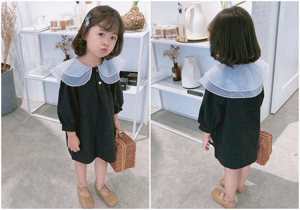 百穿不膩出門首選！超萌兔耳帽T網紗洋裝