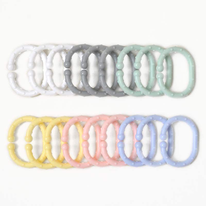 akachan honpo - C型扣環 粉彩色-灰色