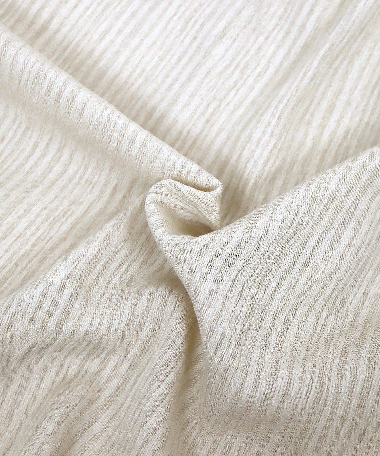 日本 BLUE EAST - 楊柳文藝抽繩長版襯衫-米杏