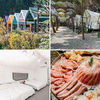 南投愛聚時光露營區 - 大空間雙人狩獵帳★平日豪華一泊四食+手作體驗（加碼贈2位12歲以下小孩） (山屋狩獵帳)