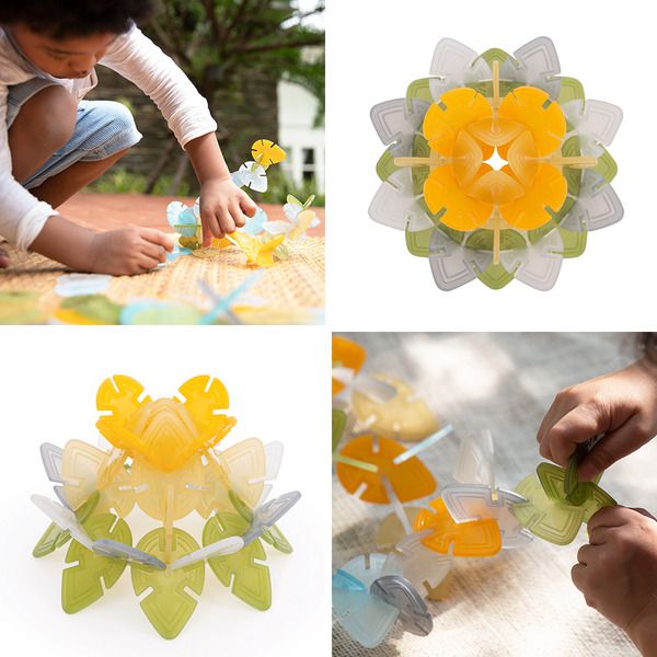 美國 Guidecraft - 燈桌葉片積木