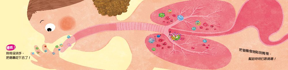 我把病毒殺光光（QR Code有聲書）附：病毒退散歌＋病毒防疫貼紙書＋人體大海報貼貼樂