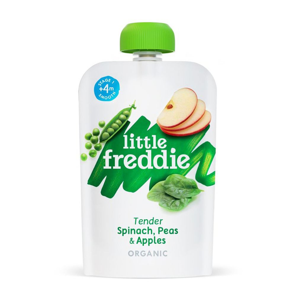little freddie - 小皮蘋果菠菜豌豆泥-4個月食用-100g