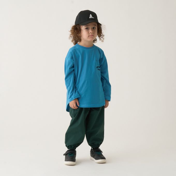 日本 b-ROOM - 100%棉 純色口袋薄長袖上衣-象牙白