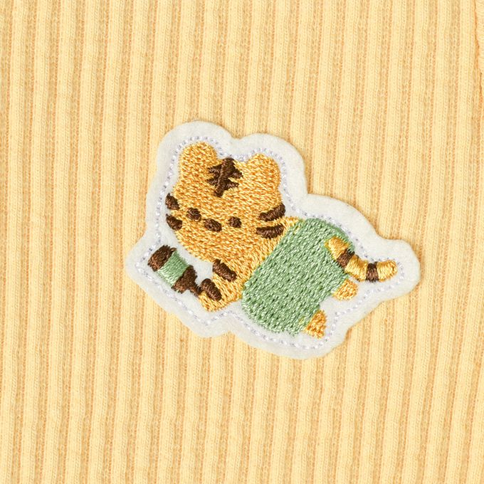 akachan honpo - 長袖兔裝-動物造型屁屁-黃色