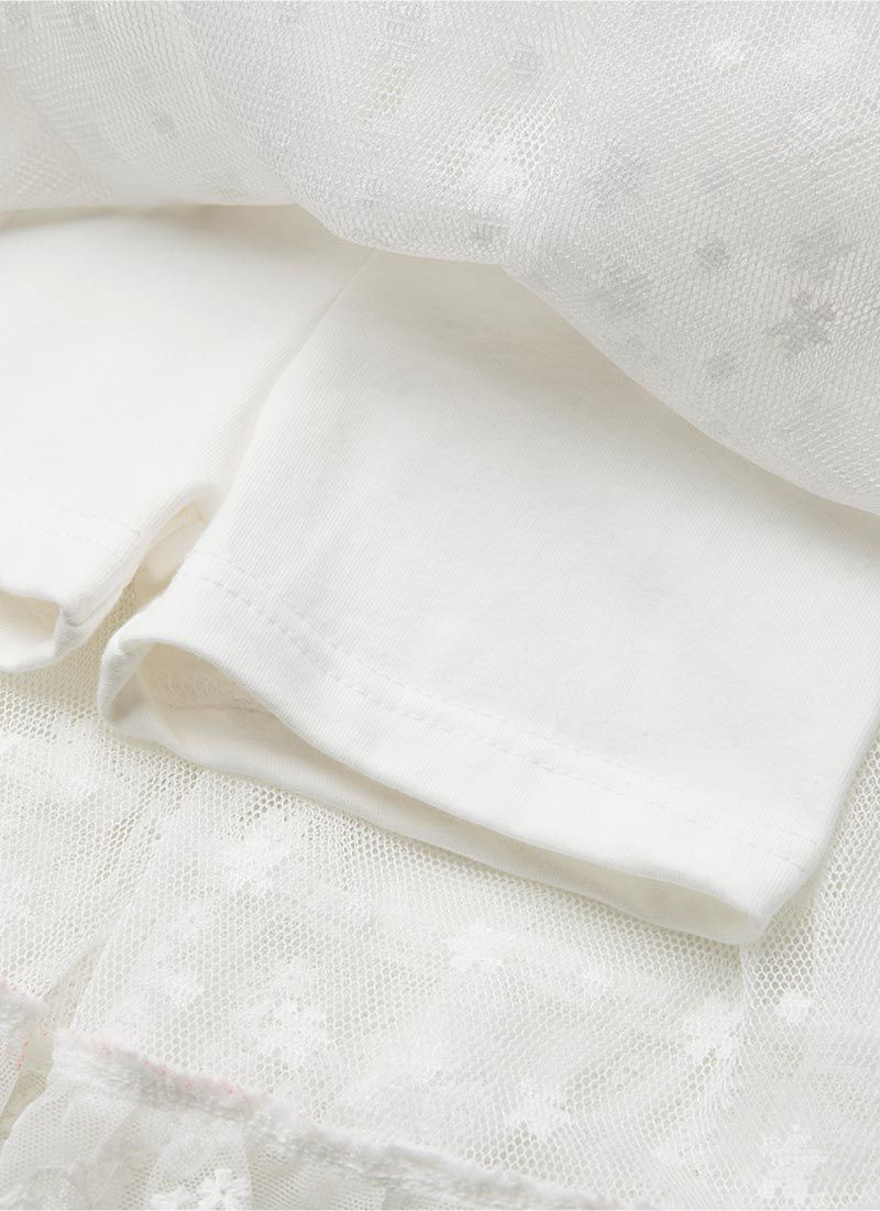 韓國 OZKIZ - 迷人蕾絲鬆緊腰褲裙-白