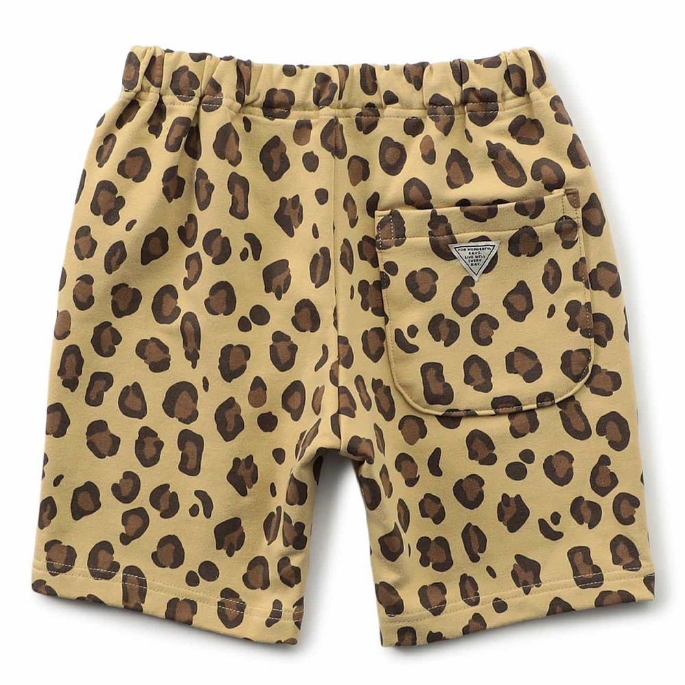 DAISUKI 可愛印花短褲-豹紋-咖啡棕