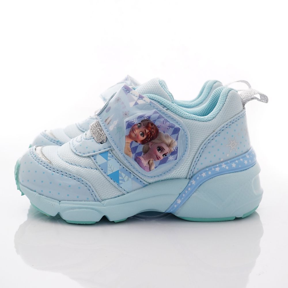 Moonstar日本月星 - 迪士尼聯名冰雪奇緣電燈款12719系列(小童段)-藍