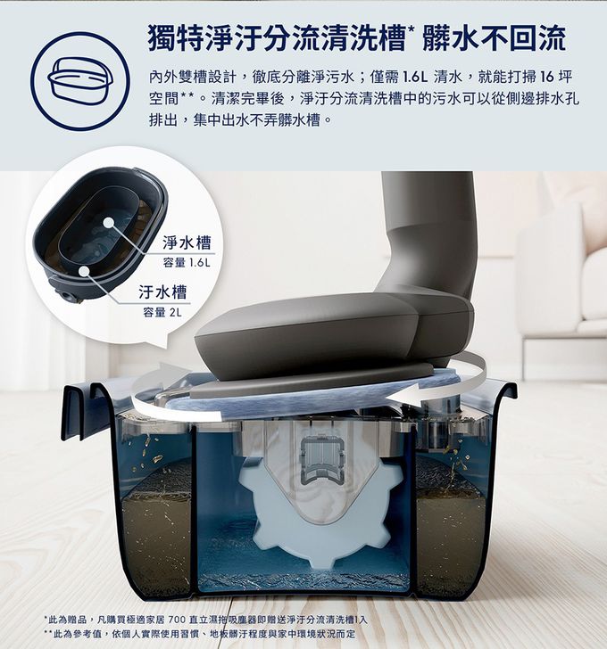 Electrolux 伊萊克斯 - 極適家居700直立濕拖吸塵器-EFS71435-靜謐棕