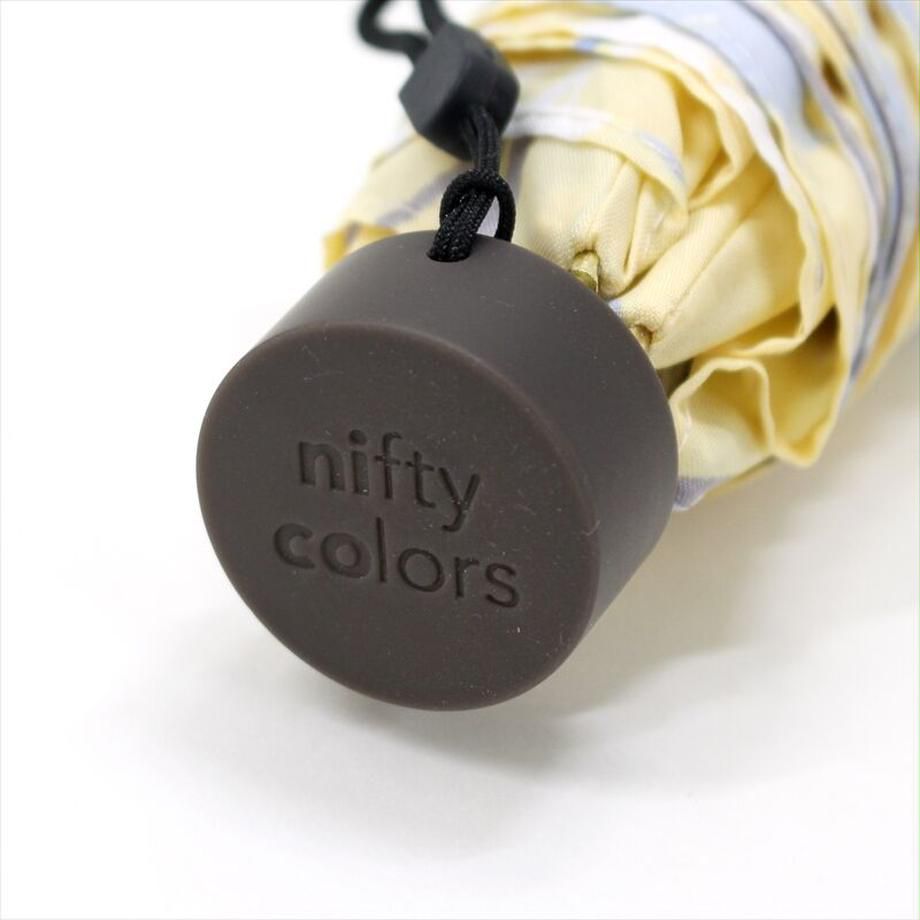 日本 nifty colors - 抗UV輕量 晴雨兩用折疊傘-法式花舞-薄荷綠 (直徑98cm/191g)