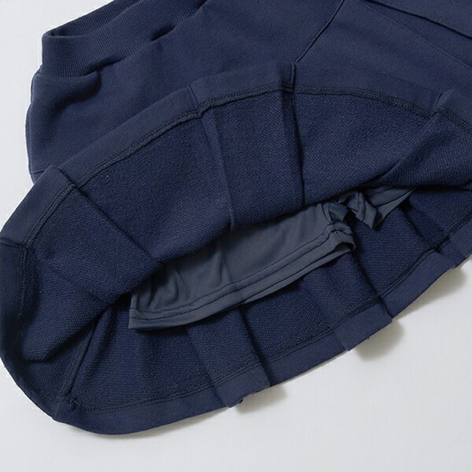日本 Lycee mine - 水手風百摺短裙-(內襯安全褲)-水藍