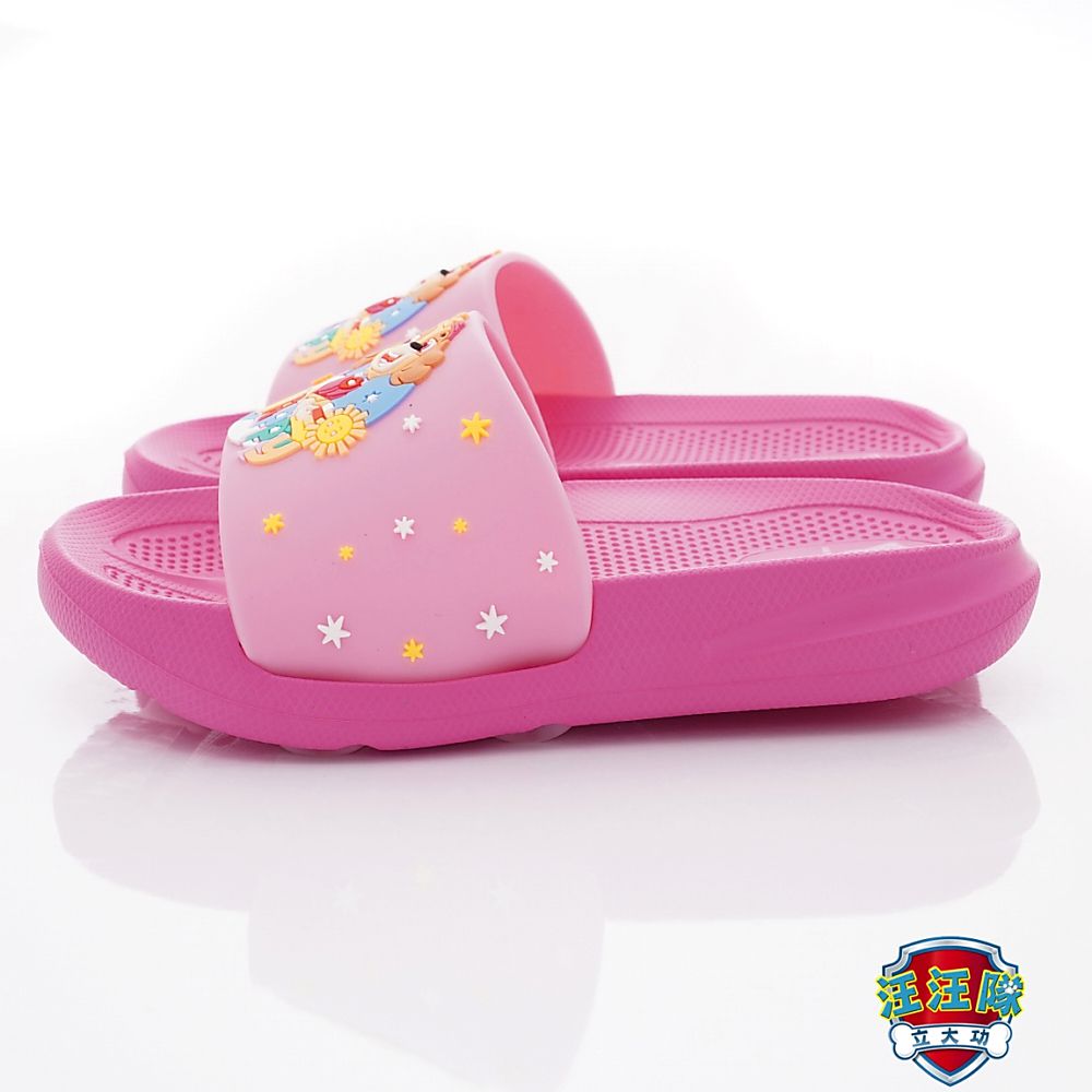 汪汪隊立大功 - 台灣製汪汪隊立大功輕量拖鞋(中小童段)-桃紅