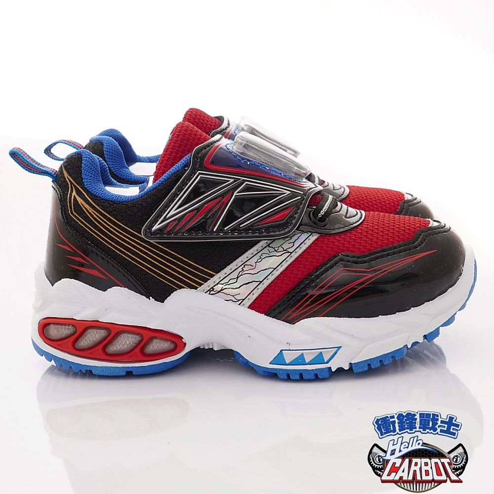 台灣製衝峰戰士電燈運動款(中小童段)-運動鞋-紅黑