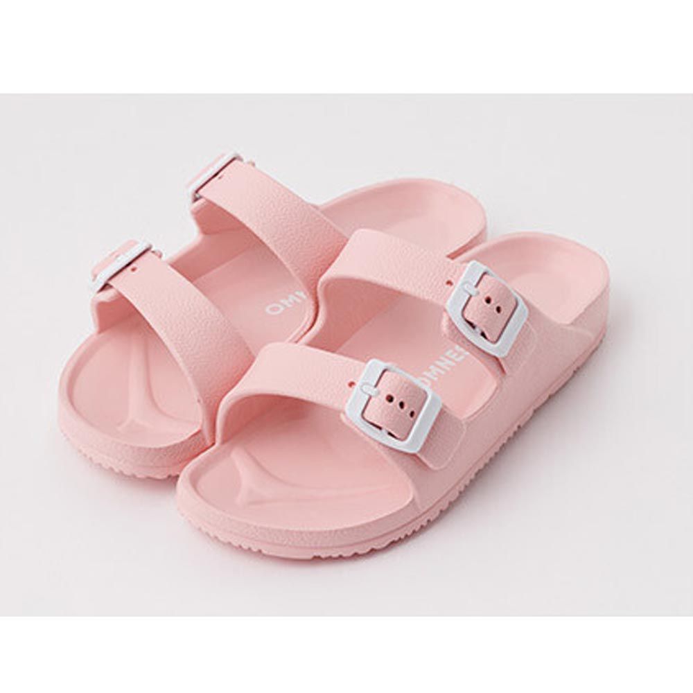 日本 OMNES - EVA防水輕便兒童拖鞋-粉紅