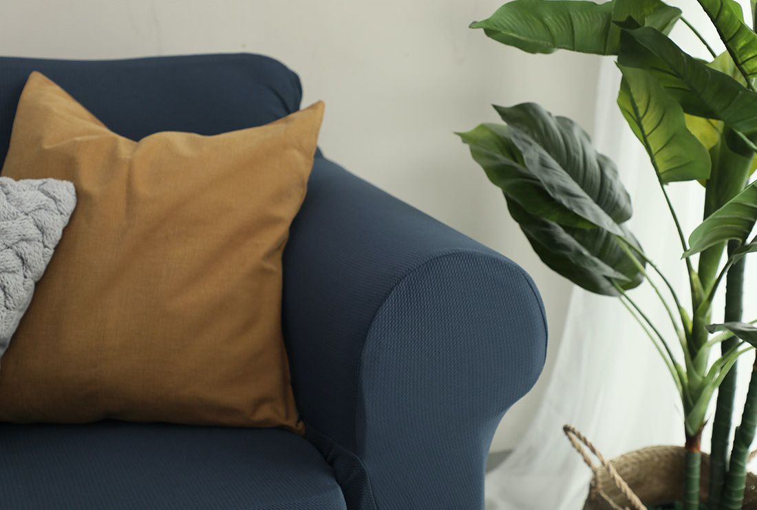 韓國 Prielle - 包覆型超彈力透氣防污沙發套-深灰