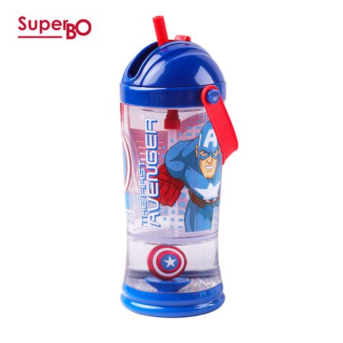 SuperBO - 提把吸管水壺-美國隊長-310ml