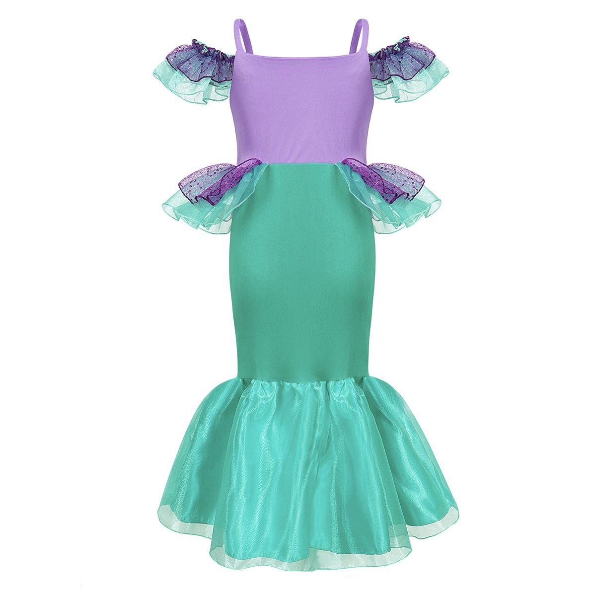 love, charlotte - 小美人魚洋裝+華麗飾品組-洋裝, 皇冠, 項鍊, 手鍊, 耳夾, 戒指