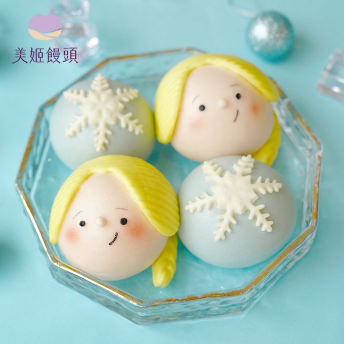 美姬饅頭 - 小公主鮮乳造型饅頭-40g*6顆