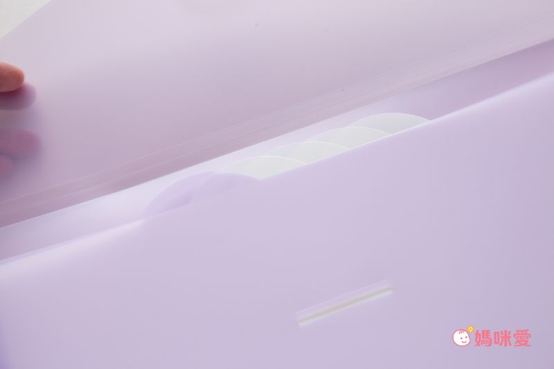 日本文具 LIHIT - 外扣五層分層資料袋-A4-薰衣草紫