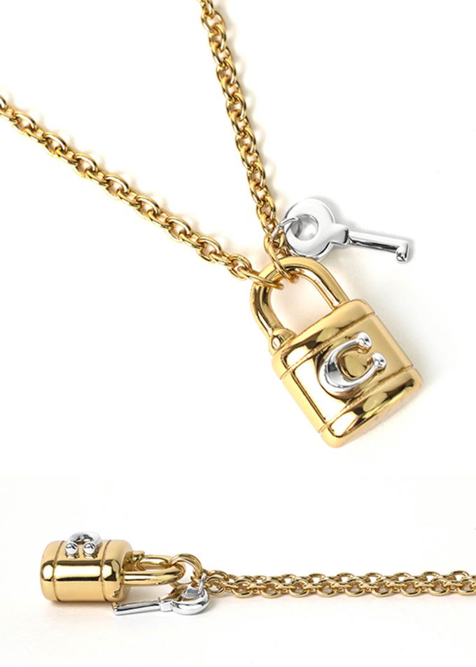 COACH - 造型項鍊 (金色)