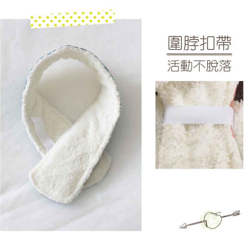 貝柔 Peilou - 貝寶兒童加絨暖毛圍巾_英式碎花